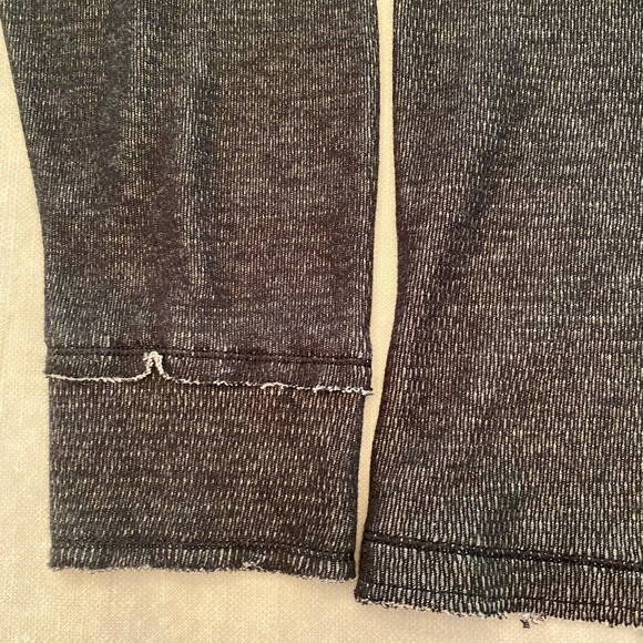 Affliction Mens Distressed Grunge Sweater- 2XL Reversible Dark vs Light Gray - Picture 4 of 12